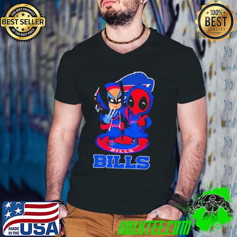 Friends Marvel Deadpool Wolverine Buffalo Bills Shirt Guys V Neck Friends Marvel Deadpool Wolverine Buffalo Bills Shirt Guys V Neck