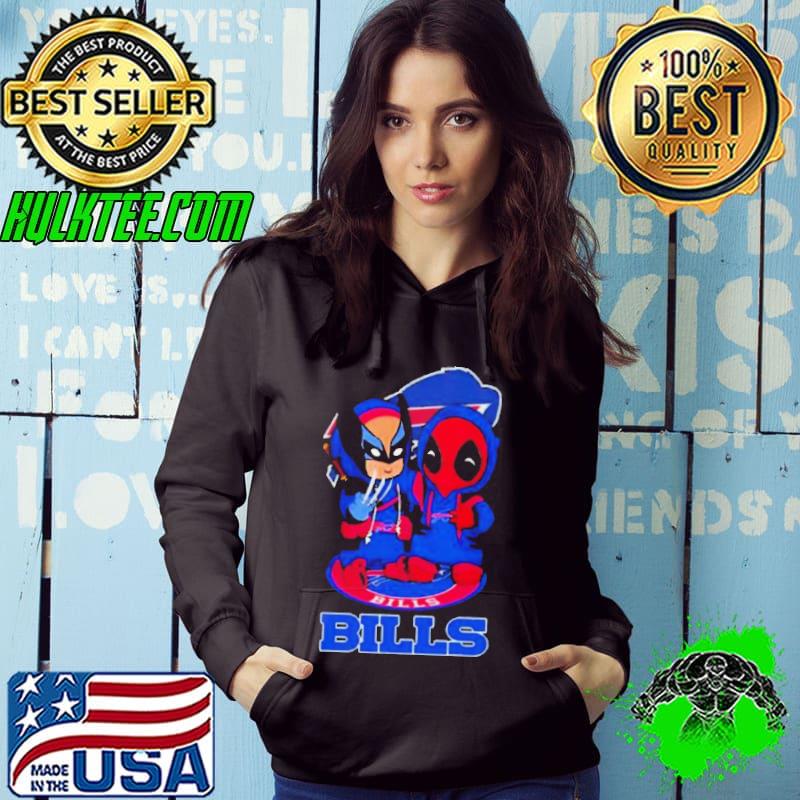 Friends Marvel Deadpool Wolverine Buffalo Bills Shirt