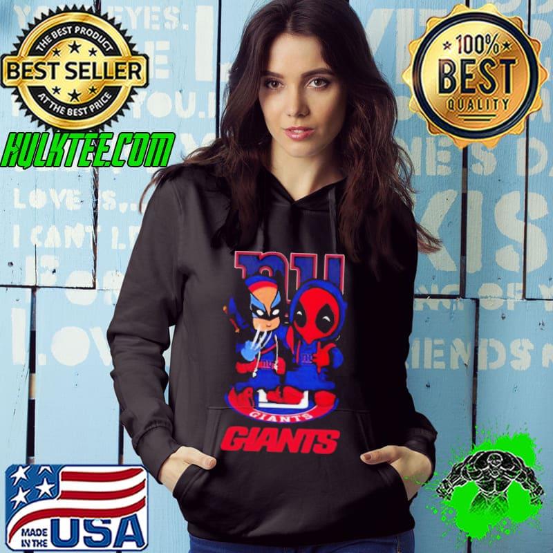 Friends Marvel Deadpool Wolverine New York Giants Shirt