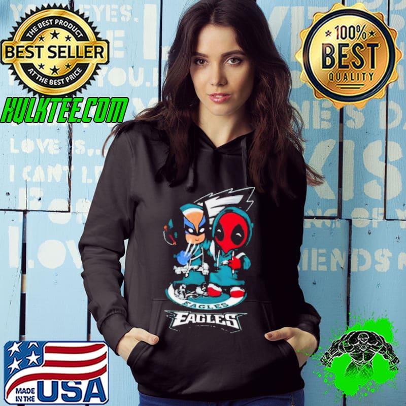 Friends Marvel Deadpool Wolverine Philadelphia Eagles Shirt