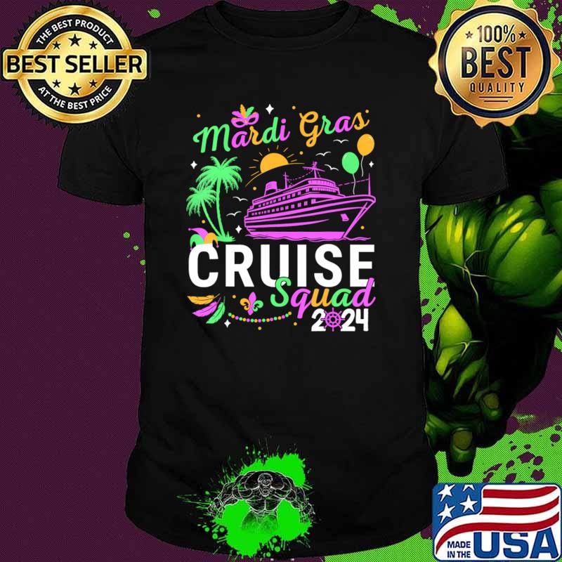 Funny mardi Gras Cruise Squad 2024 Family Matching Trip Costume T-Shirt Unisex Funny mardi Gras Cruise Squad 2024 Family Matching Trip Costume T-Shirt Unisex