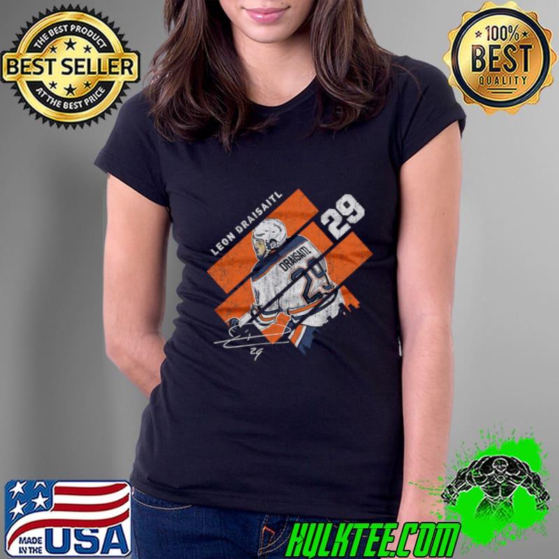 German professional ice hockey centre signature leon draisaitl stripes T-Shirt