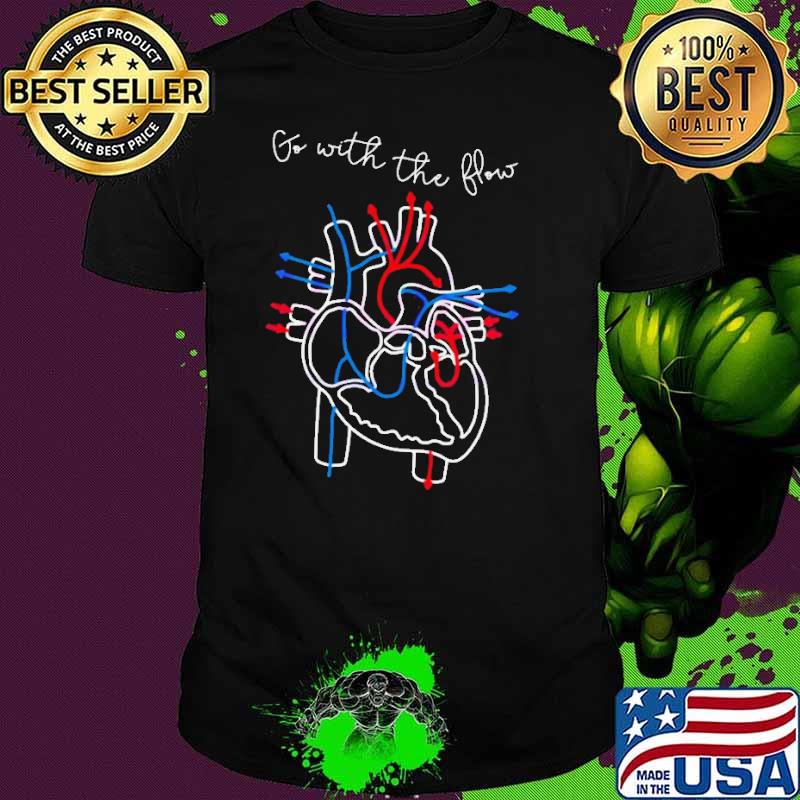 Go With The Flow CVICU Nurse Shirt