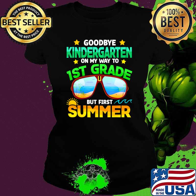 Goodbye Kindergarten Way To 1st Grade Summer Graduation T-Shirt