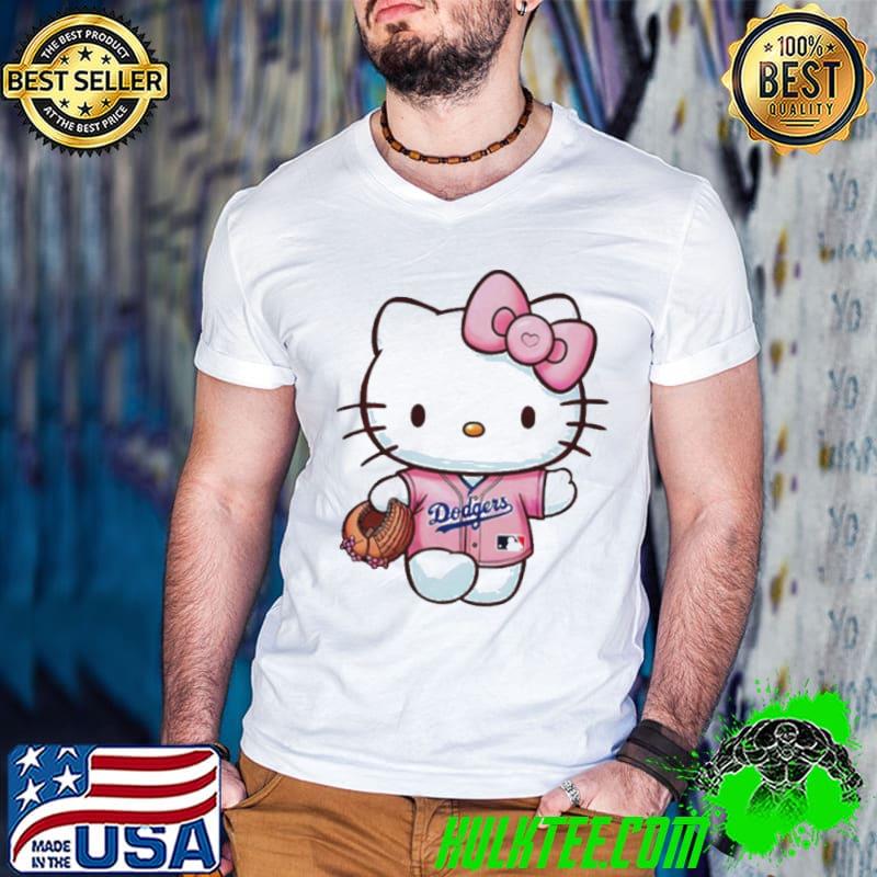 Groovy Kitty Dodger Baseball s Guys V Neck Groovy Kitty Dodger Baseball s Guys V Neck