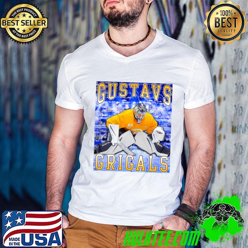 Gustavs Grigals professional ice hockey for the Nashville Predators T-Shirt Guys V Neck Gustavs Grigals professional ice hockey for the Nashville Predators T-Shirt Guys V Neck
