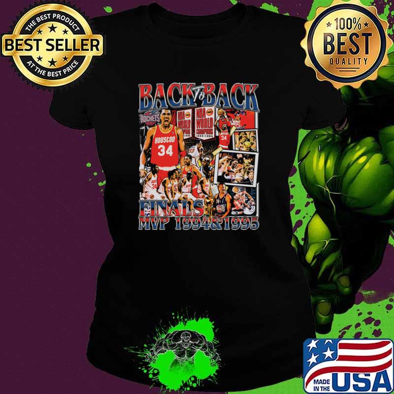 Hakeem Olajuwon 1994 & 1995 MVP Nigerian-American former professional basketball player T-Shirt Ladies tee Hakeem Olajuwon 1994 & 1995 MVP Nigerian-American former professional basketball player T-Shirt Ladies tee