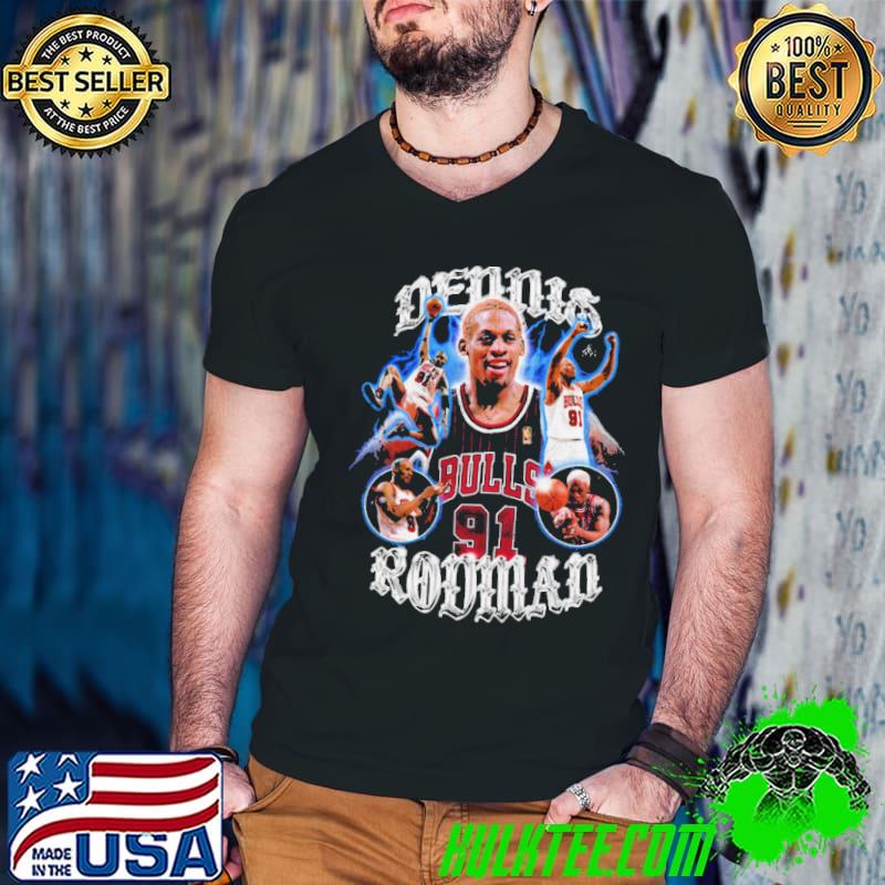 Happy Birtday Dennis Rodman The King Of Rebouding And The Graphic Tee Chicago Bulls NBA Shirt