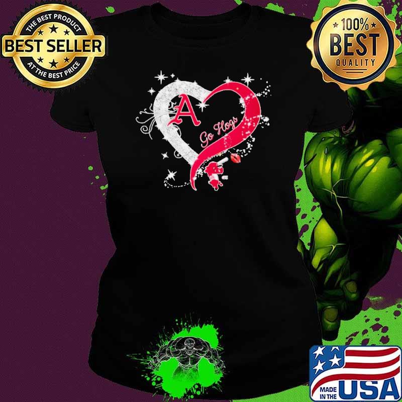 Heart Arkansas Razorbacks Baseball Go Vols Shirt