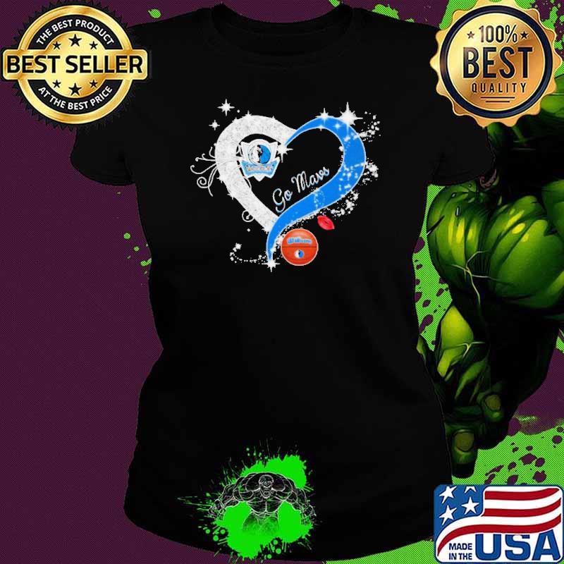 Heart Dallas Mavericks Basketball Go Mavericks 2024 Shirt