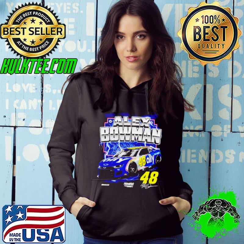 Hendrick Motorsports Team Collection Black Alex Bowman Ally Darlington Throwback Shirt