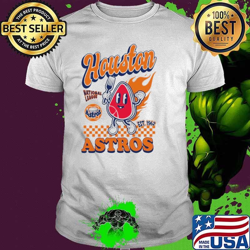 Houston Astros mitchell and ness cooperstown collection food concessions shirt