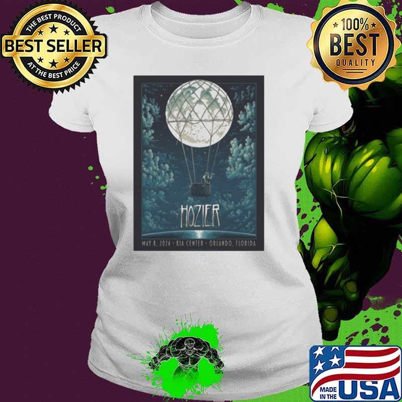 Hozier May 8, 2024 Kia Center Orlando, Florida Event Poster Shirt Ladies tee Hozier May 8, 2024 Kia Center Orlando, Florida Event Poster Shirt Ladies tee