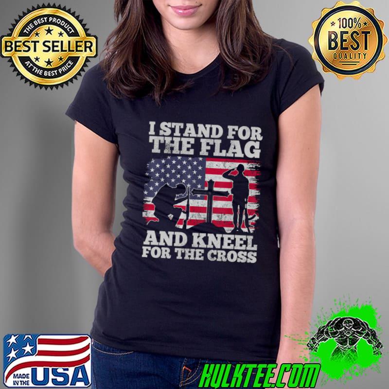 I Stand for the Flag and Kneel for the Cross Memorial Day T-Shirt