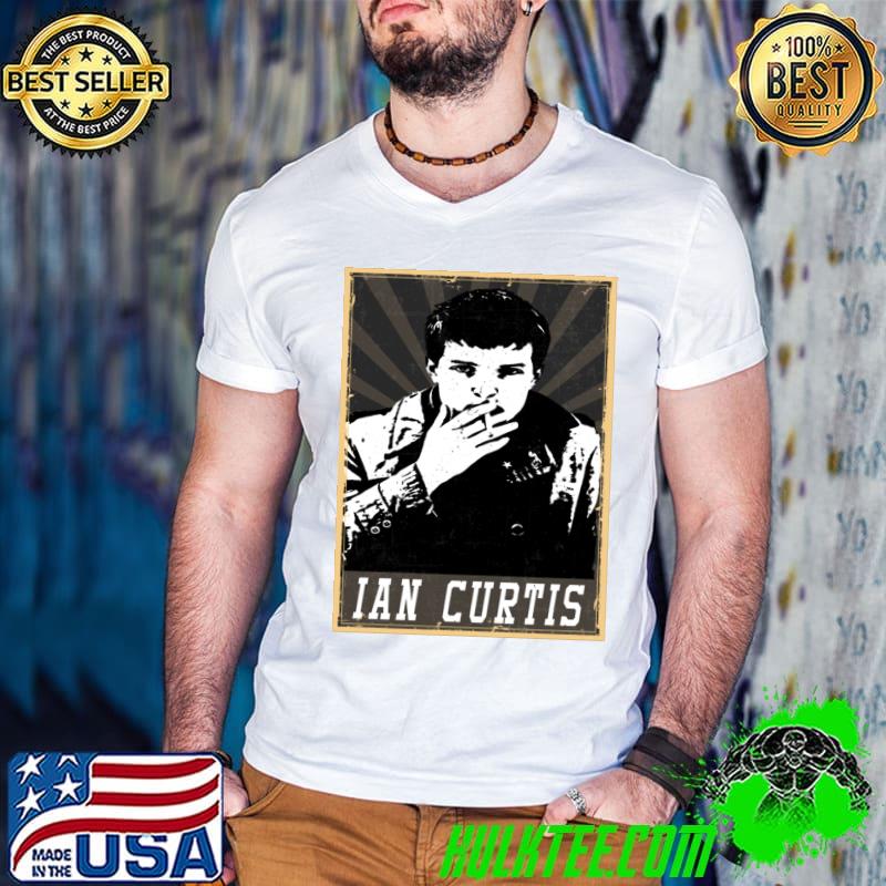 Ian Curtis English singer songwriter and musician T-Shirt Guys V Neck Ian Curtis English singer songwriter and musician T-Shirt Guys V Neck