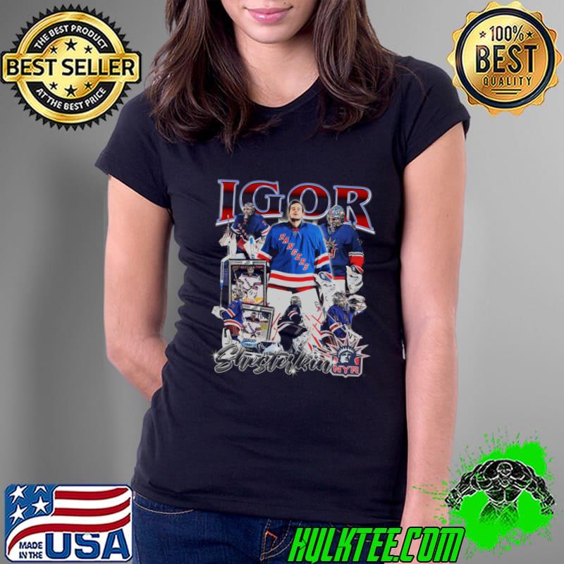 Igor Shesterkin Russian professional ice hockey goaltender Vintage Bootleg T-Shirt Ladies Tee Igor Shesterkin Russian professional ice hockey goaltender Vintage Bootleg T-Shirt Ladies Tee
