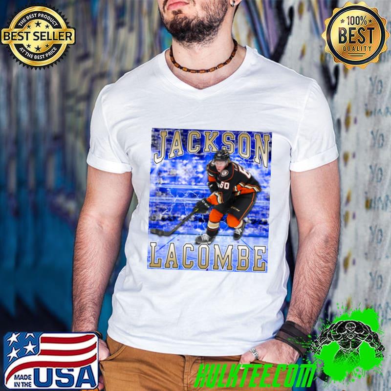 Jackson LaCombe American professional ice hockey defenseman Anaheim Ducks T-Shirt Guys V Neck Jackson LaCombe American professional ice hockey defenseman Anaheim Ducks T-Shirt Guys V Neck