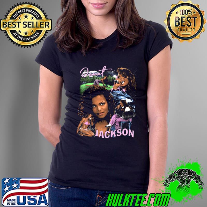 Janet Jackson Retro American singer songwriter actress and dancer T-Shirt