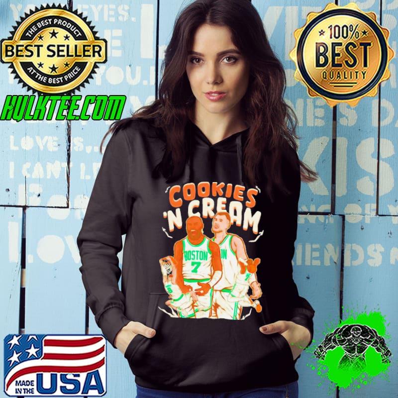 Jaylen Brown and Kristaps Porzingis Cookies ‘n Cream Boston Celtics shirt