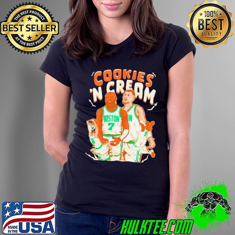 Jaylen Brown and Kristaps Porzingis Cookies ‘n Cream Boston Celtics s Ladies Tee Jaylen Brown and Kristaps Porzingis Cookies ‘n Cream Boston Celtics s Ladies Tee