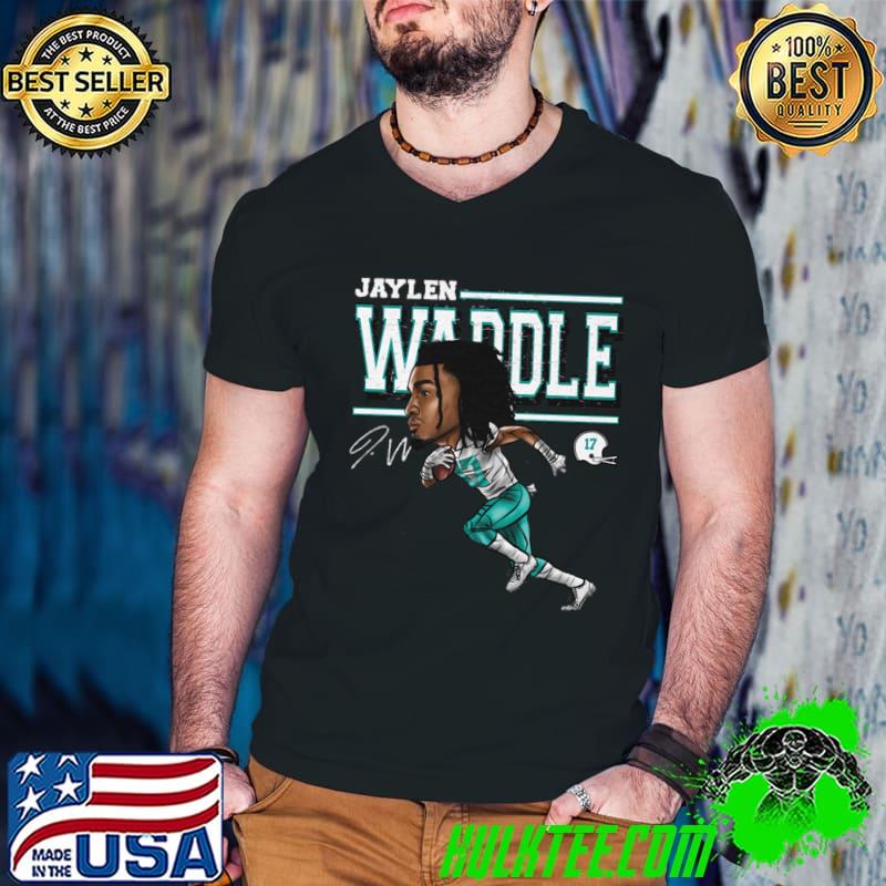 Jaylen Waddle American football wide receiver Miami Cartoon T-Shirt Jaylen Waddle American football wide receiver Miami Cartoon T-Shirt