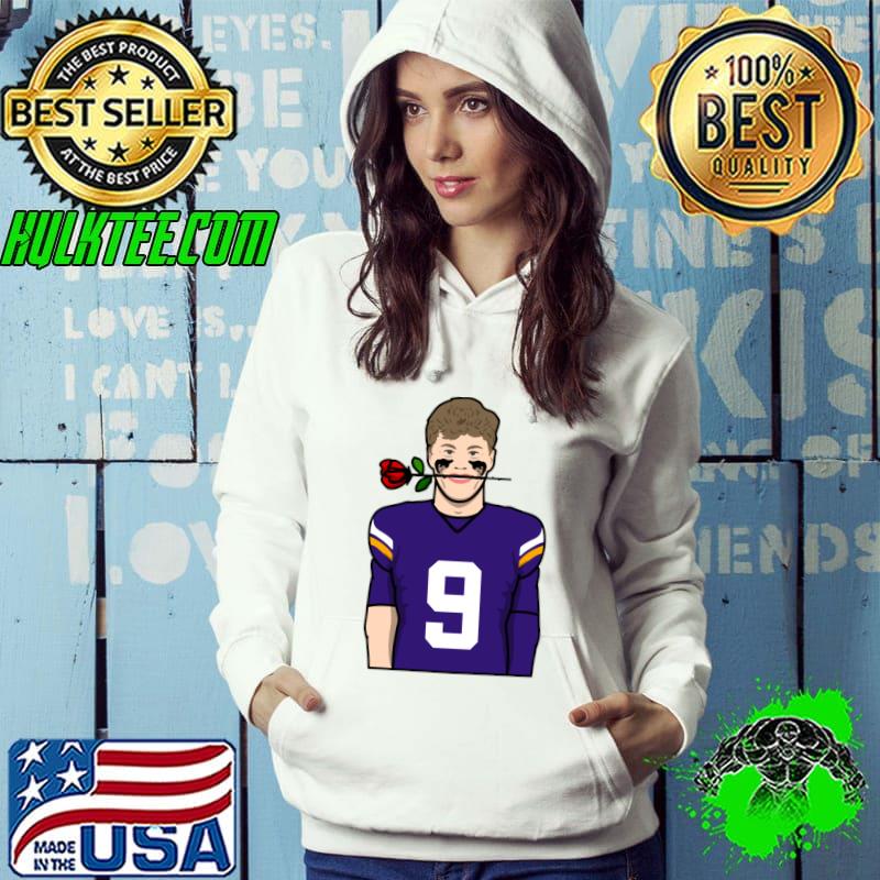 Jj Mccarthy Rose American football quarterback for the Minnesota Vikings T-Shirt Hoodie Jj Mccarthy Rose American football quarterback for the Minnesota Vikings T-Shirt Hoodie