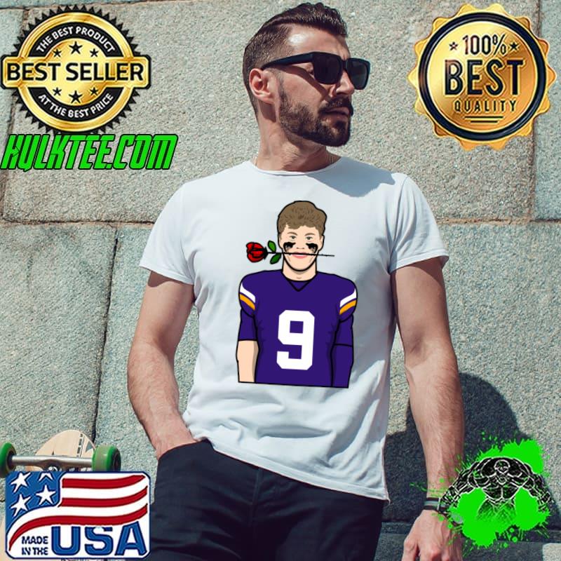 Jj Mccarthy Rose American football quarterback for the Minnesota Vikings T-Shirt Jj Mccarthy Rose American football quarterback for the Minnesota Vikings T-Shirt