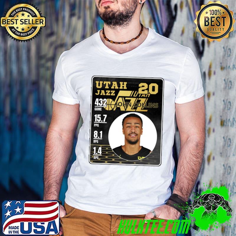 John Collins American professional basketball player for Utah Jazz T-Shirt Guys V Neck John Collins American professional basketball player for Utah Jazz T-Shirt Guys V Neck