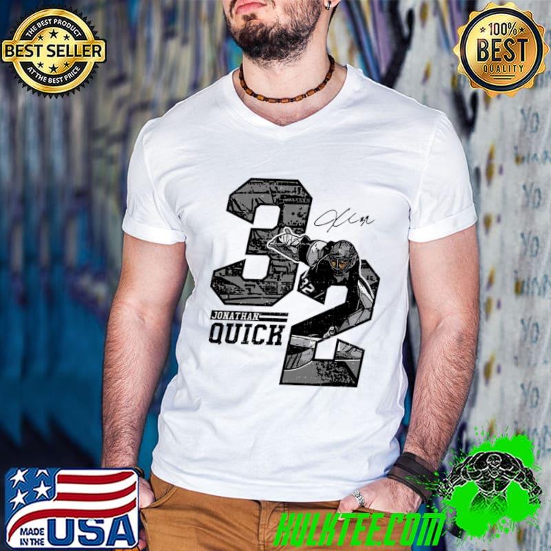 Jonathan Quick Los Angles Offset American professional ice hockey goaltender T-Shirt