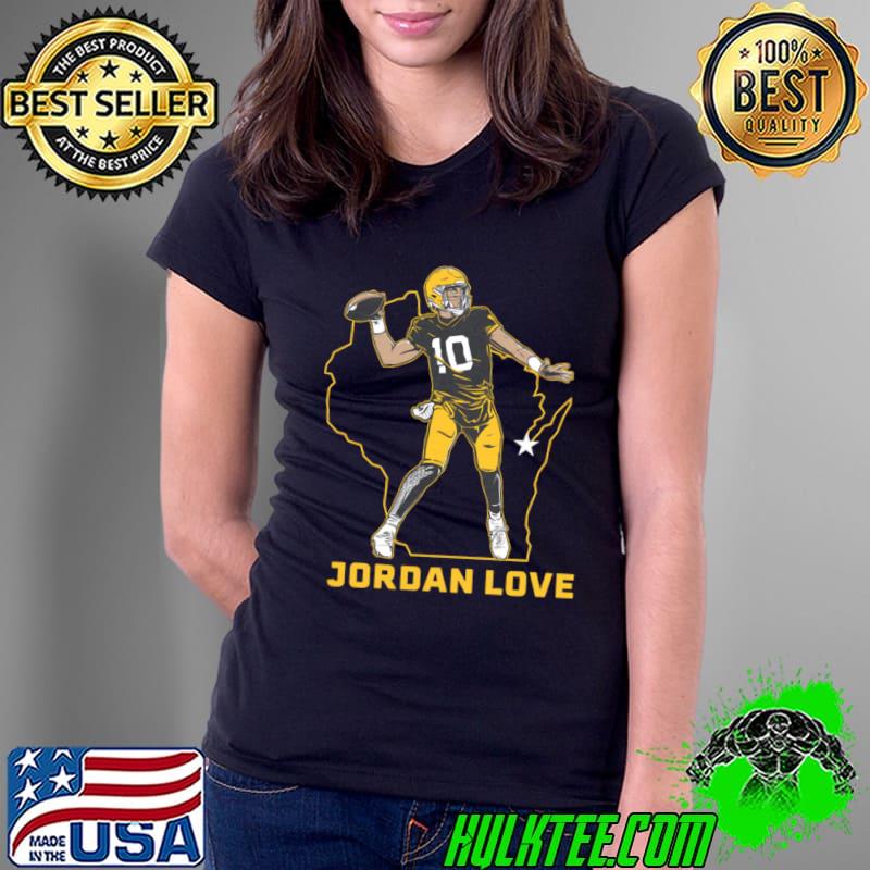 Jordan Love American football quarterback State Star T-Shirt