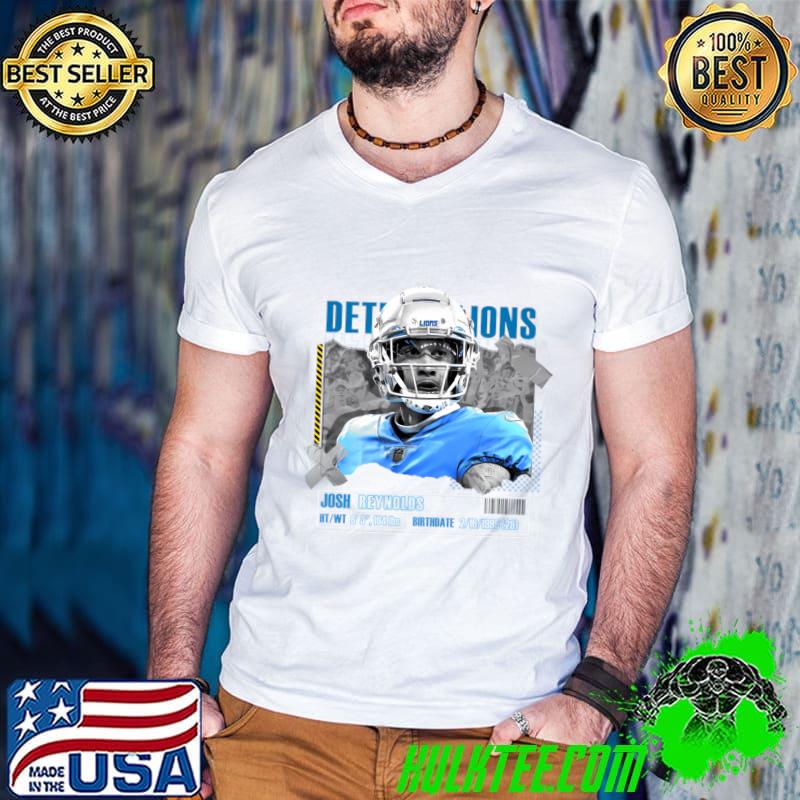 Josh Reynolds American football wide receiver for Denver Broncos T-Shirt Guys V Neck Josh Reynolds American football wide receiver for Denver Broncos T-Shirt Guys V Neck