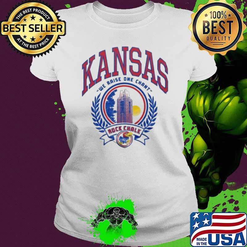 Kansas Jayhawks We Raise One Chant Rock Chalk Shirt