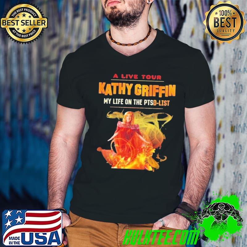 Kathy Griffin My Life On The Ptsd List 2024 Tour Shirt Guys V Neck Kathy Griffin My Life On The Ptsd List 2024 Tour Shirt Guys V Neck