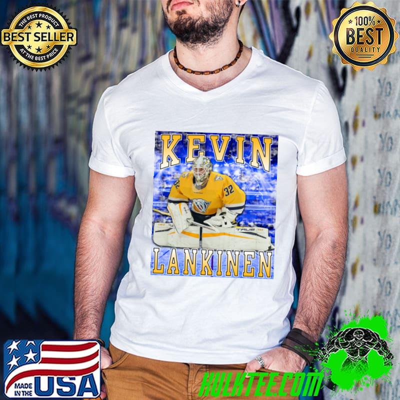 Kevin Lankinen Finnish professional ice hockey goaltender T-Shirt Guys V Neck Kevin Lankinen Finnish professional ice hockey goaltender T-Shirt Guys V Neck
