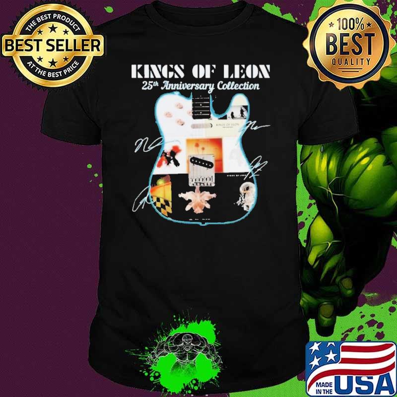 King Of Leon 25th Anniversary Collection Fan Love Signatures Shirt Unisex King Of Leon 25th Anniversary Collection Fan Love Signatures Shirt Unisex