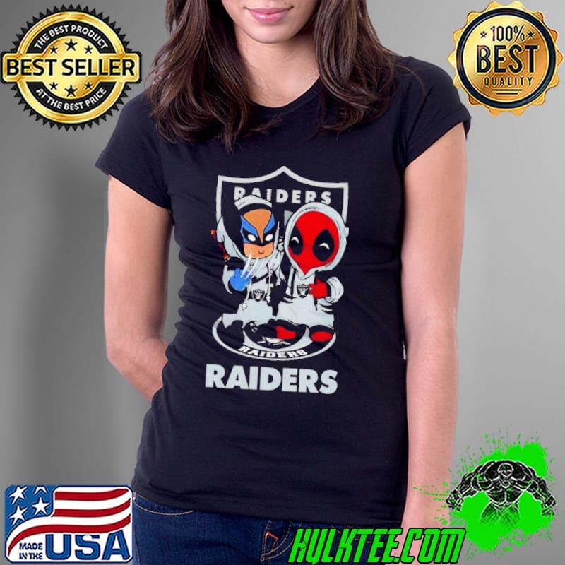Las Vegas Raiders Marvel Wolverine Deadpool True Friends 2024 s Ladies Tee Las Vegas Raiders Marvel Wolverine Deadpool True Friends 2024 s Ladies Tee