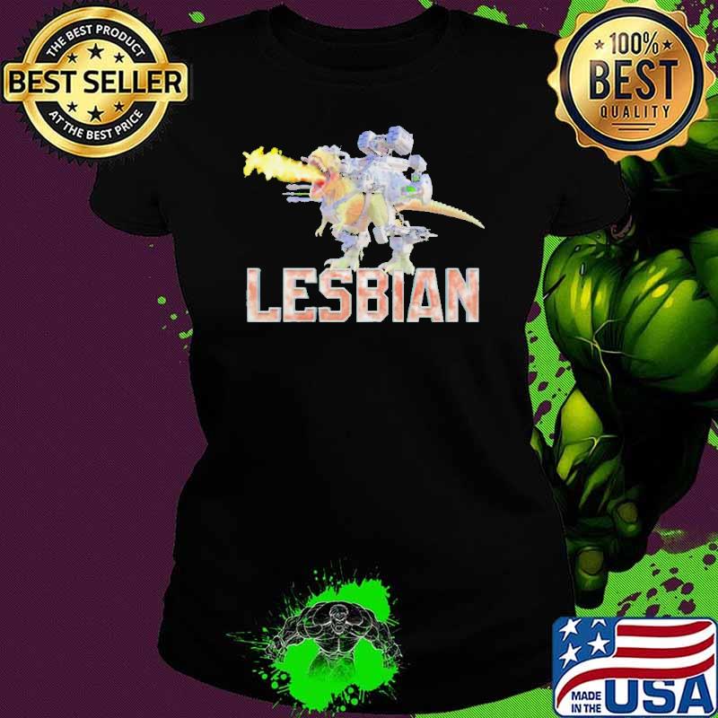 Lesbian mech dinosaur shirt