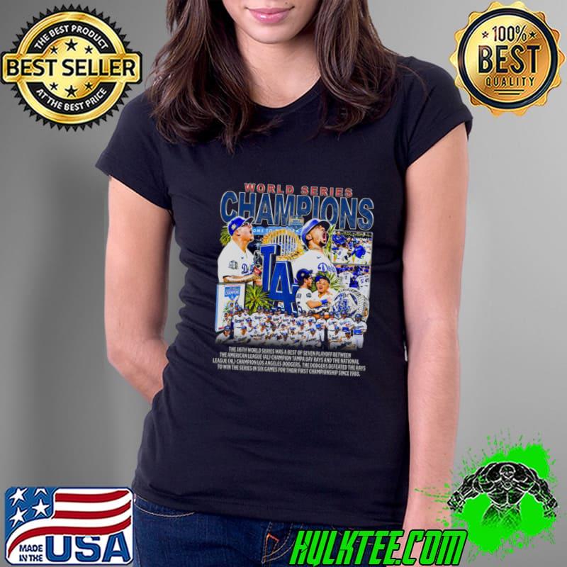 Los Angeles Dodgers 2020 World Series Champs T-Shirt Ladies Tee Los Angeles Dodgers 2020 World Series Champs T-Shirt Ladies Tee
