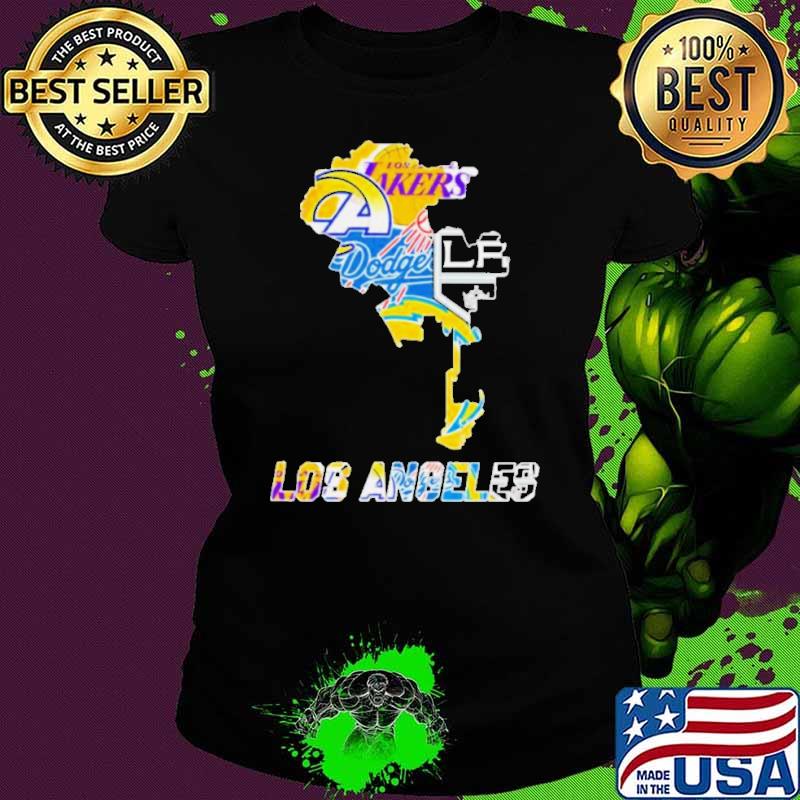 Los Angeles Map Sports Teams Shirt