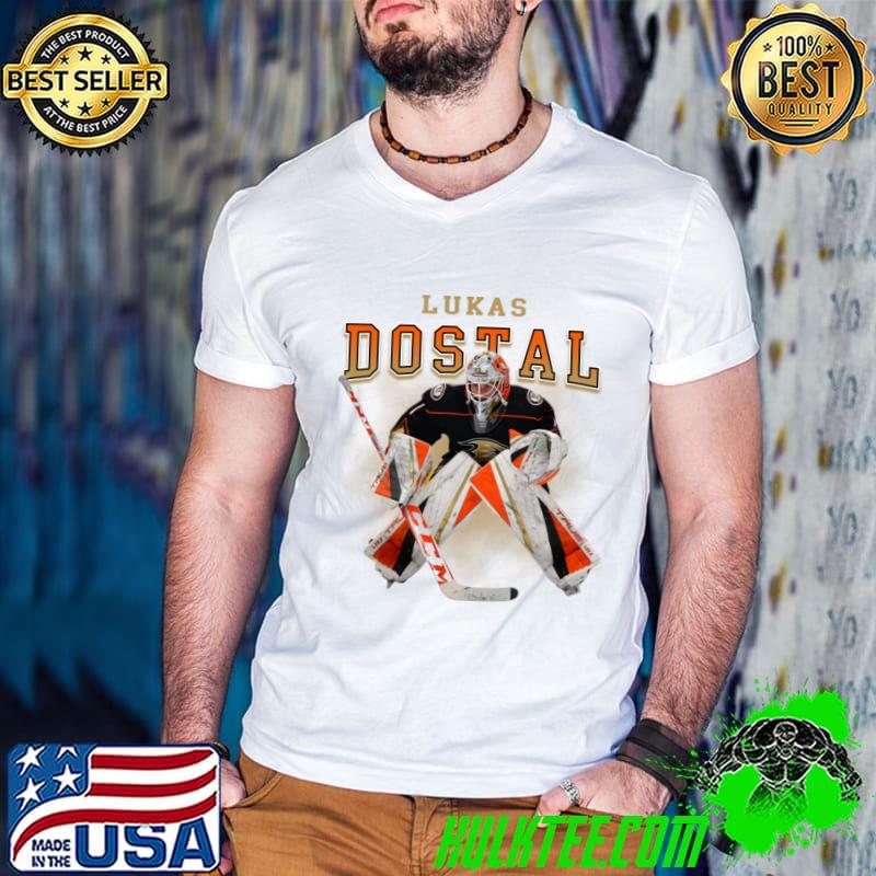 Lukas Dostal Czech professional ice hockey goaltender T-Shirt Guys V Neck Lukas Dostal Czech professional ice hockey goaltender T-Shirt Guys V Neck