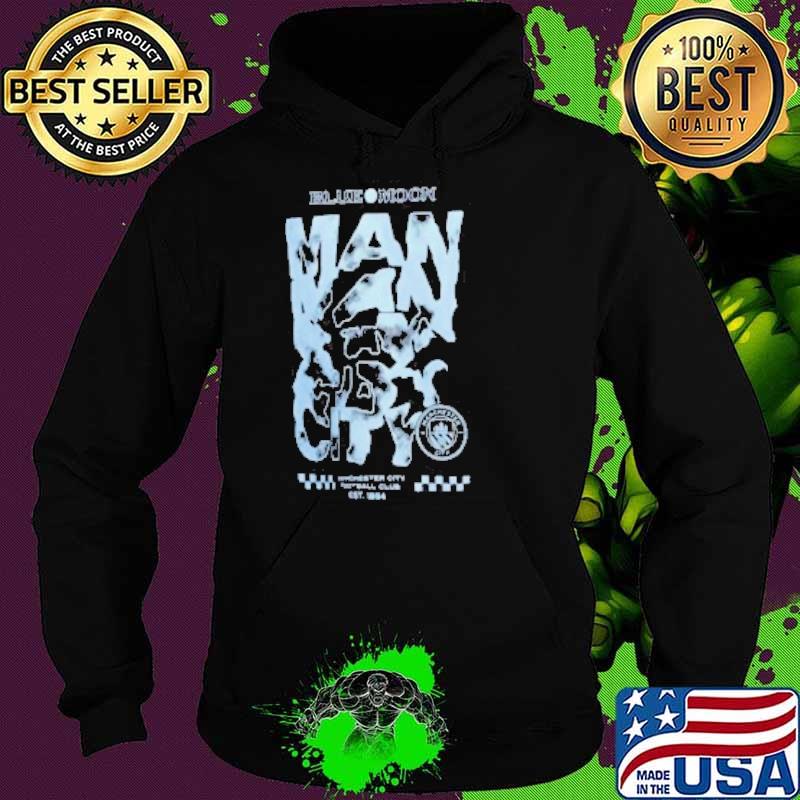 Manchester City Oversized Raglan Shirt Hoodie Manchester City Oversized Raglan Shirt Hoodie