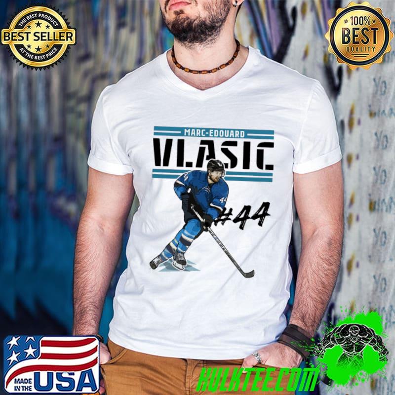 Marc-Edouard Vlasic San Jose Play professional ice hockey defenceman T-Shirt Marc-Edouard Vlasic San Jose Play professional ice hockey defenceman T-Shirt