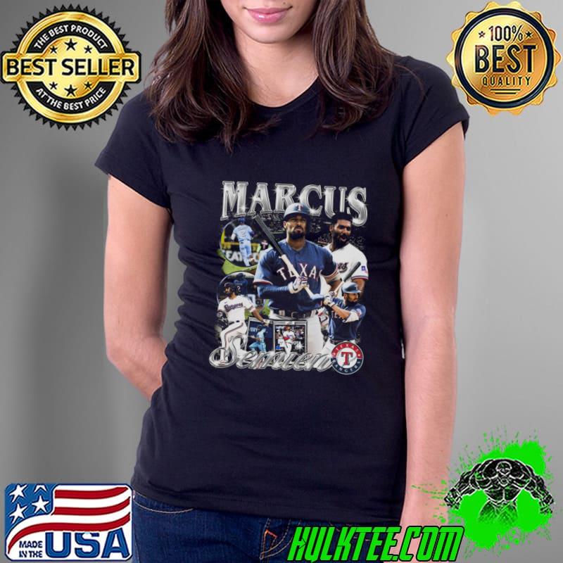 Marcus Semien Vintage American professional baseball shortstop and second baseman T-Shirt