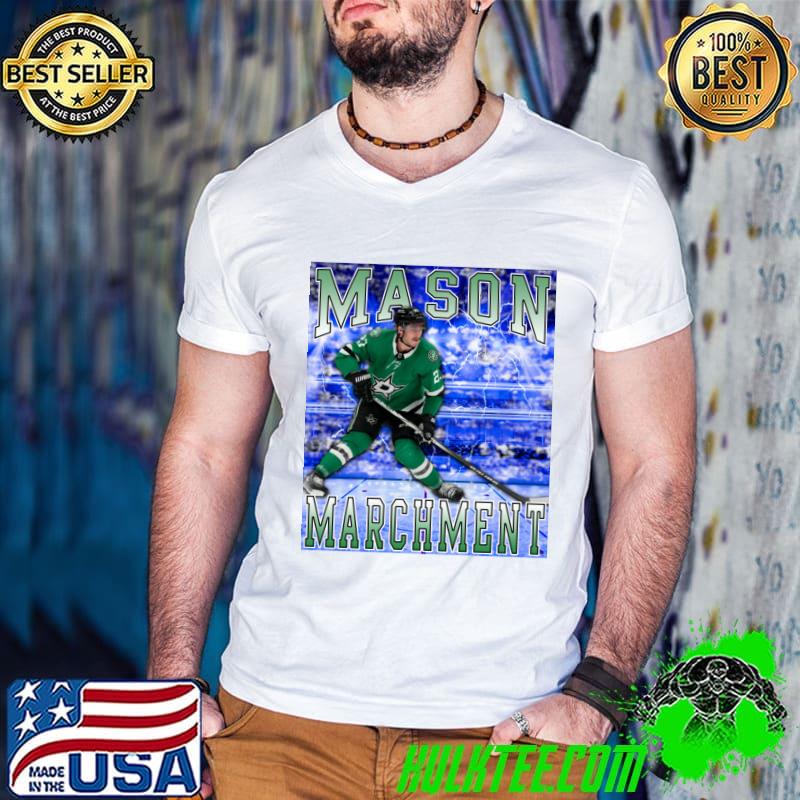 Mason Marchment Canadian professional ice hockey forward Dallas Stars T-Shirt Guys V Neck Mason Marchment Canadian professional ice hockey forward Dallas Stars T-Shirt Guys V Neck