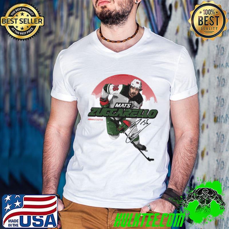 Mats Zuccarello Minnesota Skyline Norwegian professional ice hockey winger T-Shirt
