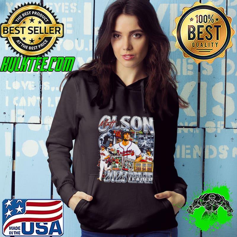 Matt Olson American professional baseball first baseman Home Run Leader T-Shirt Hoodie Matt Olson American professional baseball first baseman Home Run Leader T-Shirt Hoodie
