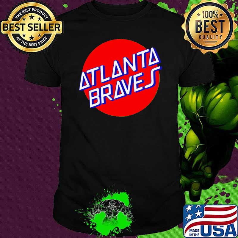 Matt Olson wearing Santa Cruz Skateboards Atlanta Braves shirt