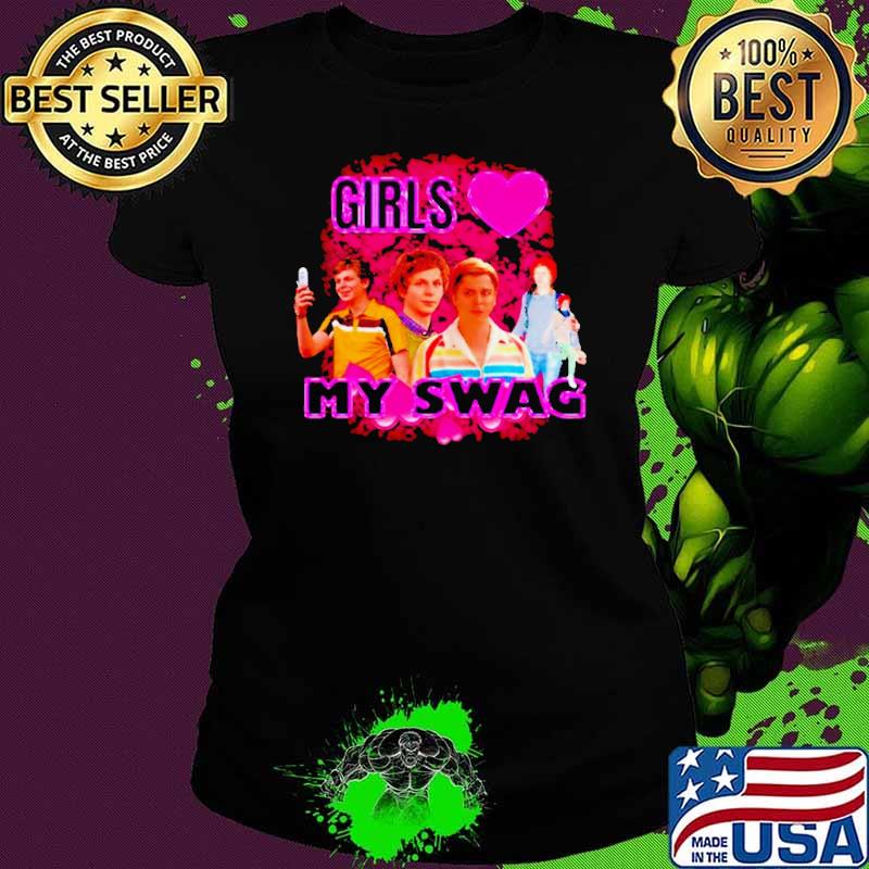 Michael Cera girls love my Swag s Ladies tee Michael Cera girls love my Swag s Ladies tee