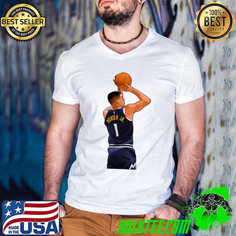 Michael Porter Jr #1 Put A Shoot American professional basketball T-Shirt Guys V Neck Michael Porter Jr #1 Put A Shoot American professional basketball T-Shirt Guys V Neck
