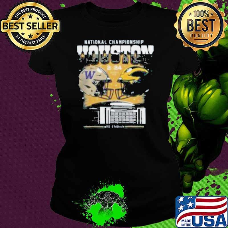 Michigan Vs Washington Football National Championship Game Head to Head Stadium Shirt